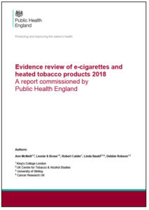 Evidence Review of E-cigarettes and Heated Tobacco Products 2018
